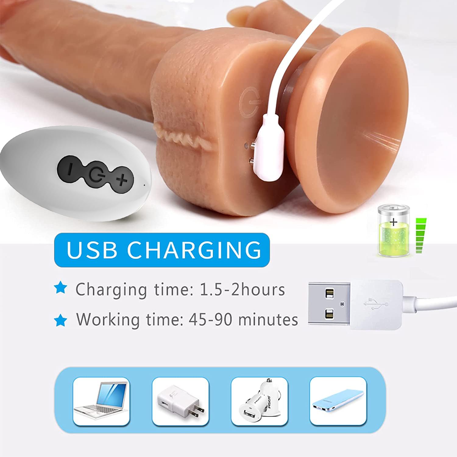 Piumini 21 cm... per le donne con 3 * 10 Modalità di riscaldamento Sex Toystor Donne Giocattoli erotici per Coupletor sessuale Carica USB portatile