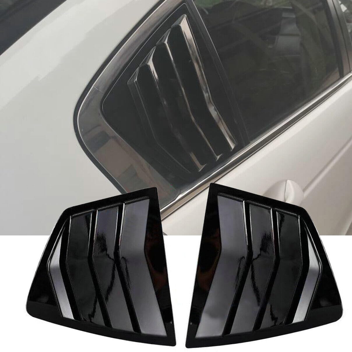 Persiana lateral para Honda Accord 2008-2013: un par de molduras en negro brillante 8