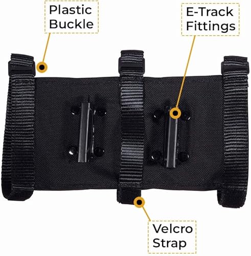 Miniatura 4 de Paquete de 2 soportes para extintor de incendios E-Track para camión, remolque, soportes y soportes para extintores de incendios - hasta 15 libras -