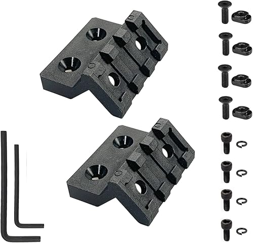 CG GEARS Montaje óptico y de luz compensada para Mlok, soportes de sección de riel de polímero compatibles con rieles Picatinny