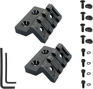 CG Gears Offset Light/Optic Mount for Mlok, Polymer Rail Section Mounts Compatible with Picatinny Rails - Generic