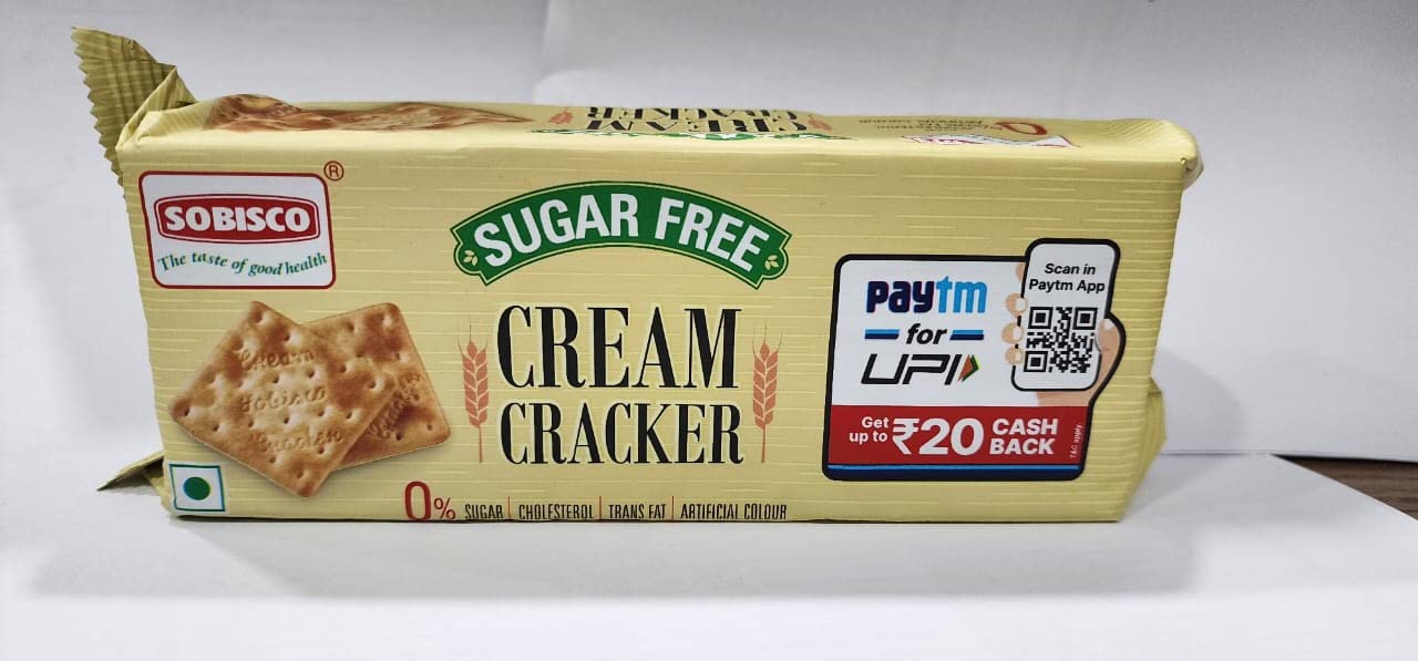 SOBISCO Cream Cracker Sugar Free Nutritional Biscuits (235g) (Pack of 7