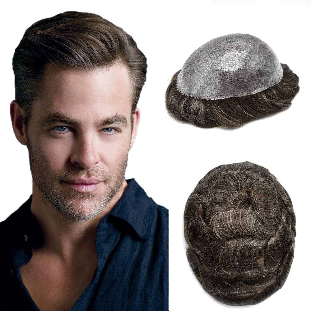 Toupee For Men Hair Piece European Human Hair Mens Toupee