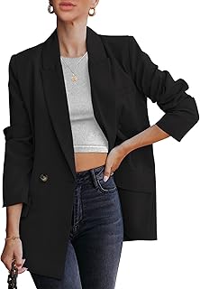 Blazer Jackets for Women Work Casual Office Long Sleeve Fashion Dressy B...