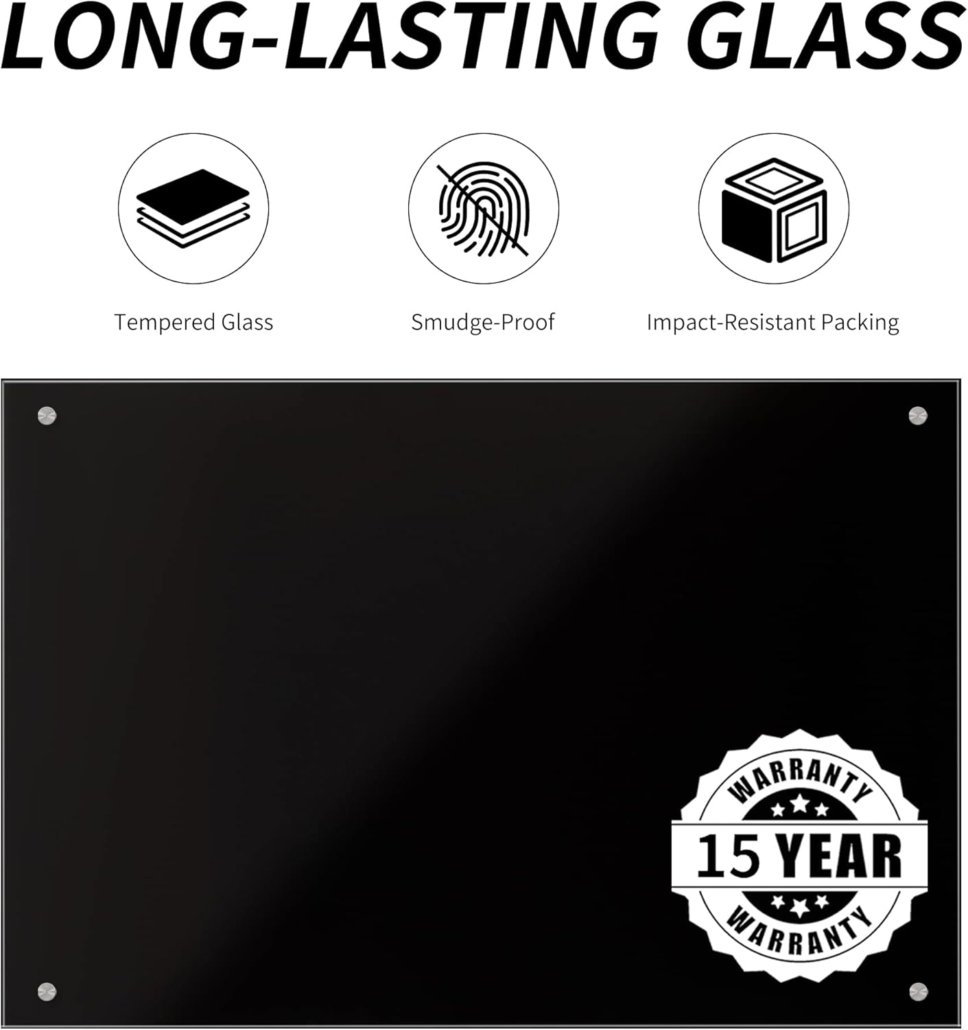 Buy Asyusyu Dry Erase Black Board Set, 48 X 36, Frameless