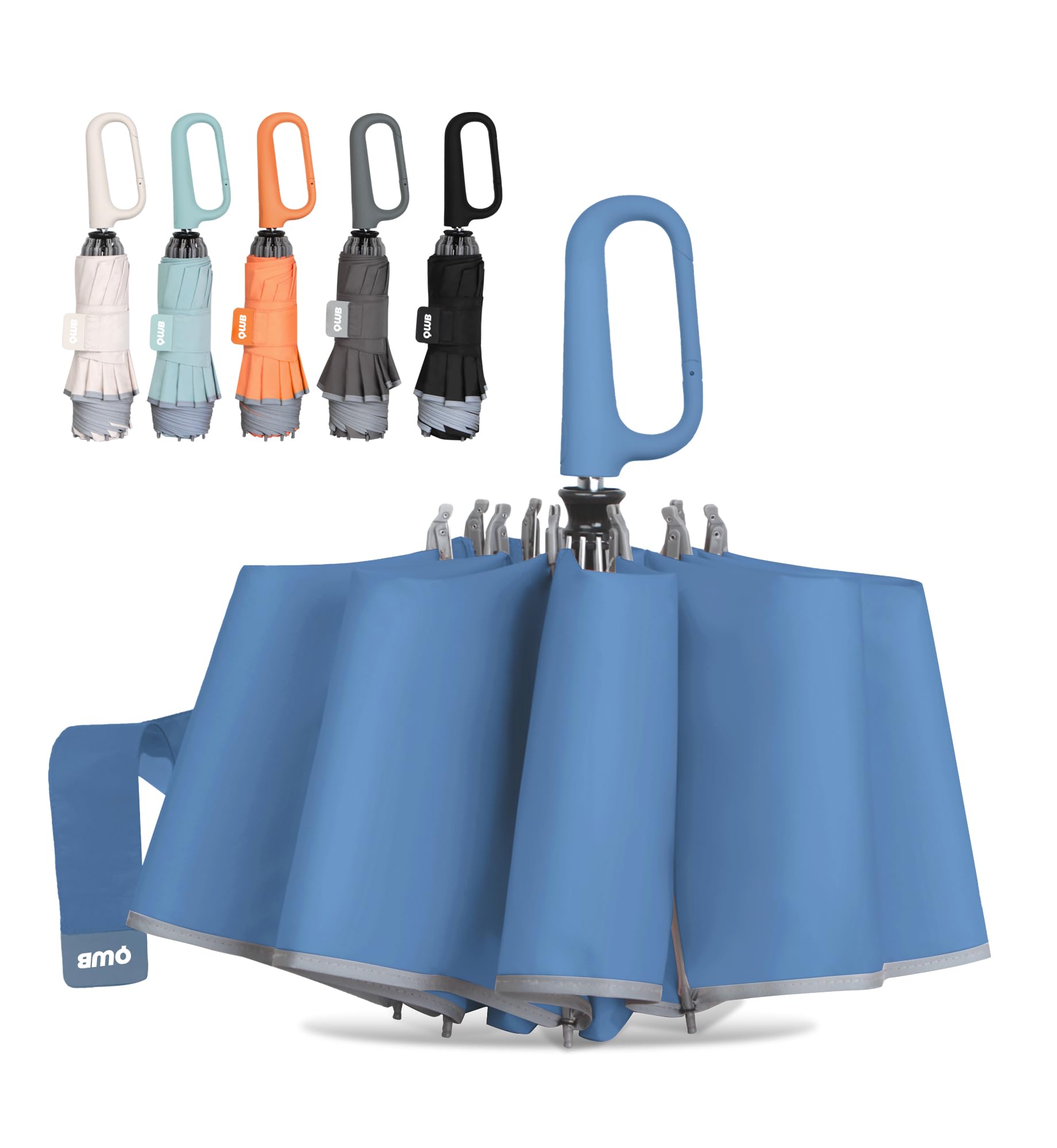 QWB Inverted Umbrella with Auto Open Close Windproof Compact Travel