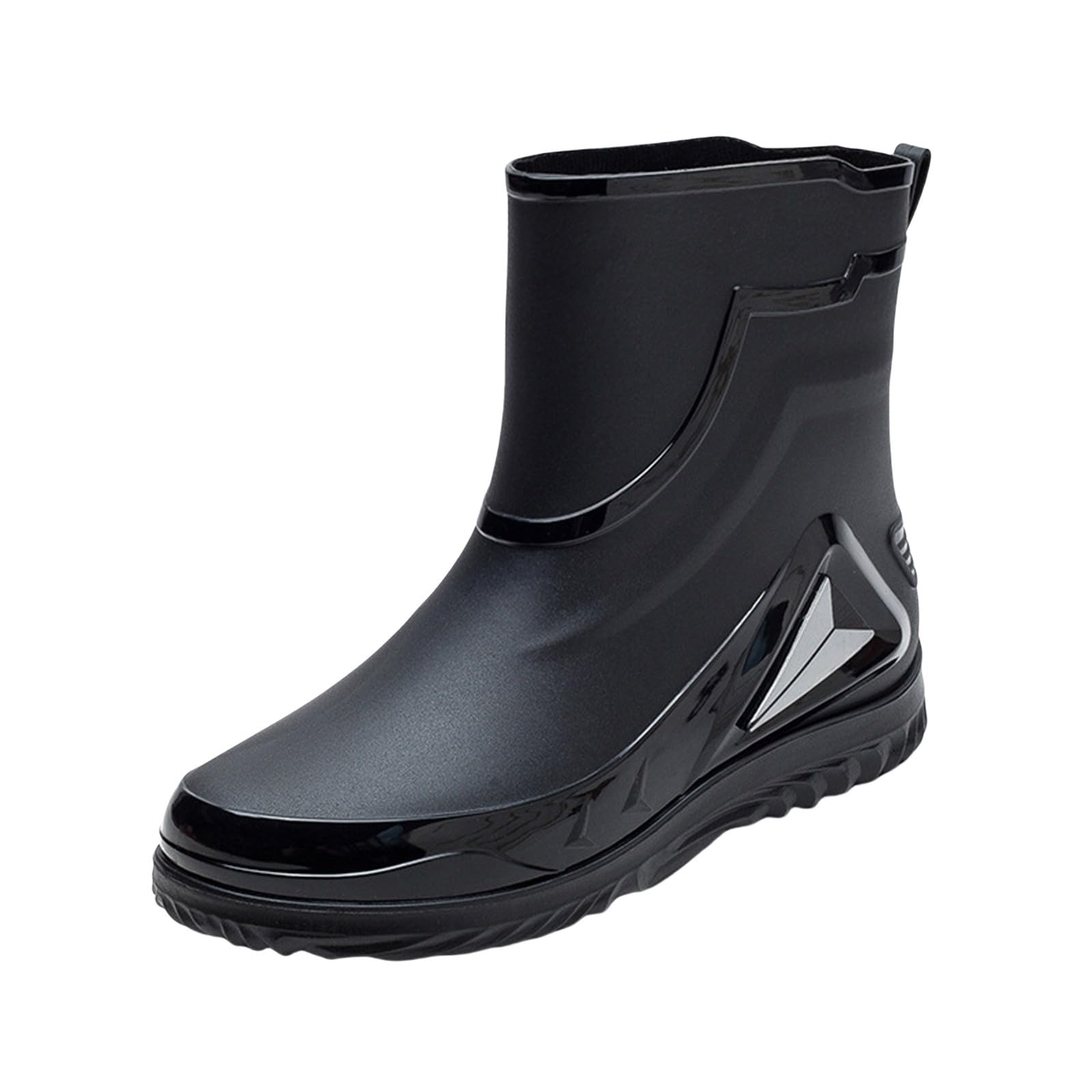 Generisch Botas de lluvia cortas para hombre Botas ligeras para hombre Botas de verano hasta el tobillo para hombre Botines antideslizantes Botas de goma cómodas Botas de agua hasta el tobillo Botas