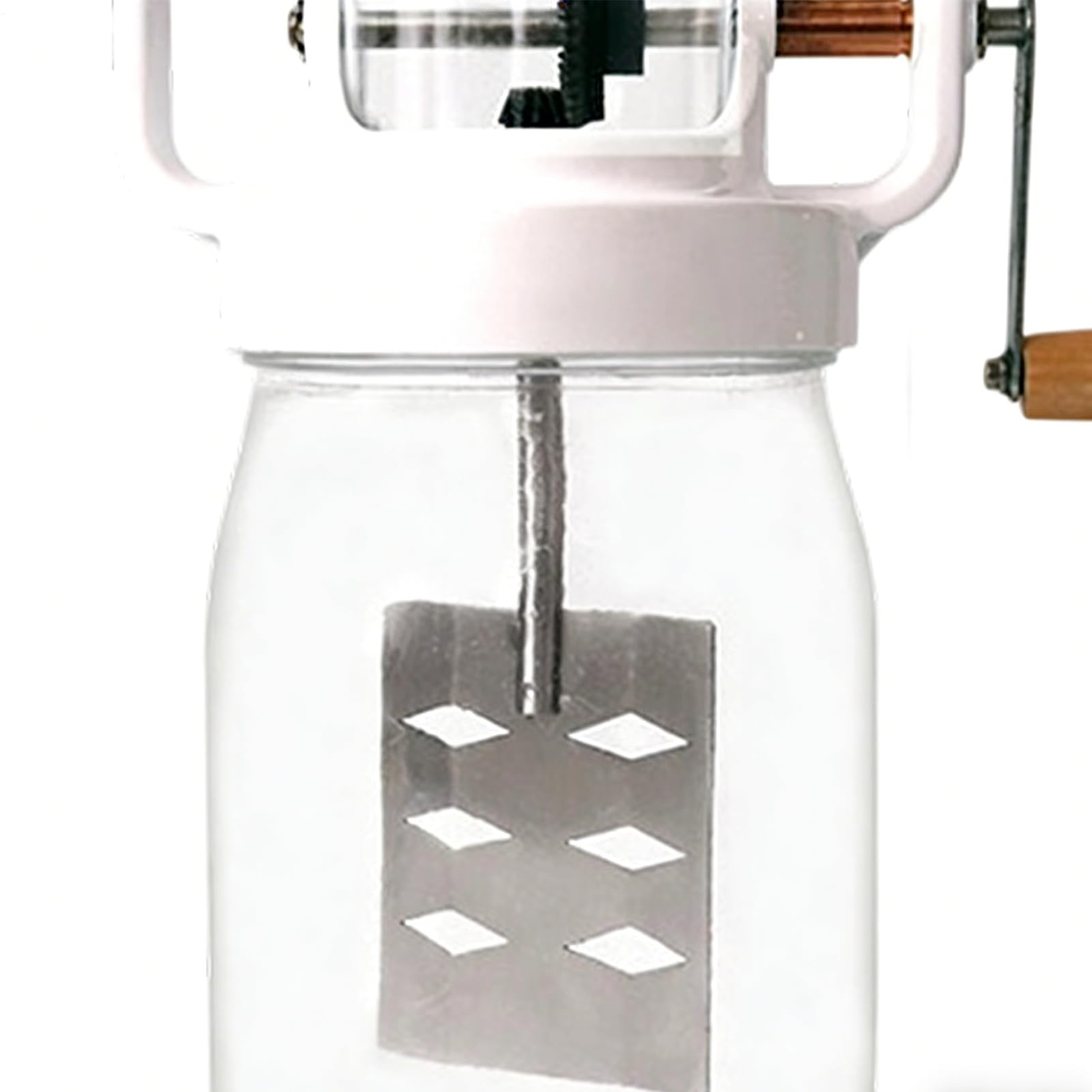 Frullatore manuale – 1500 ml con bottiglia di vetro, agitatore manuale per la cottura di dolci, alimenti per bambini, farina, marmellata, pasta d' , salsa, frittelle | agitatore da cucina, facile