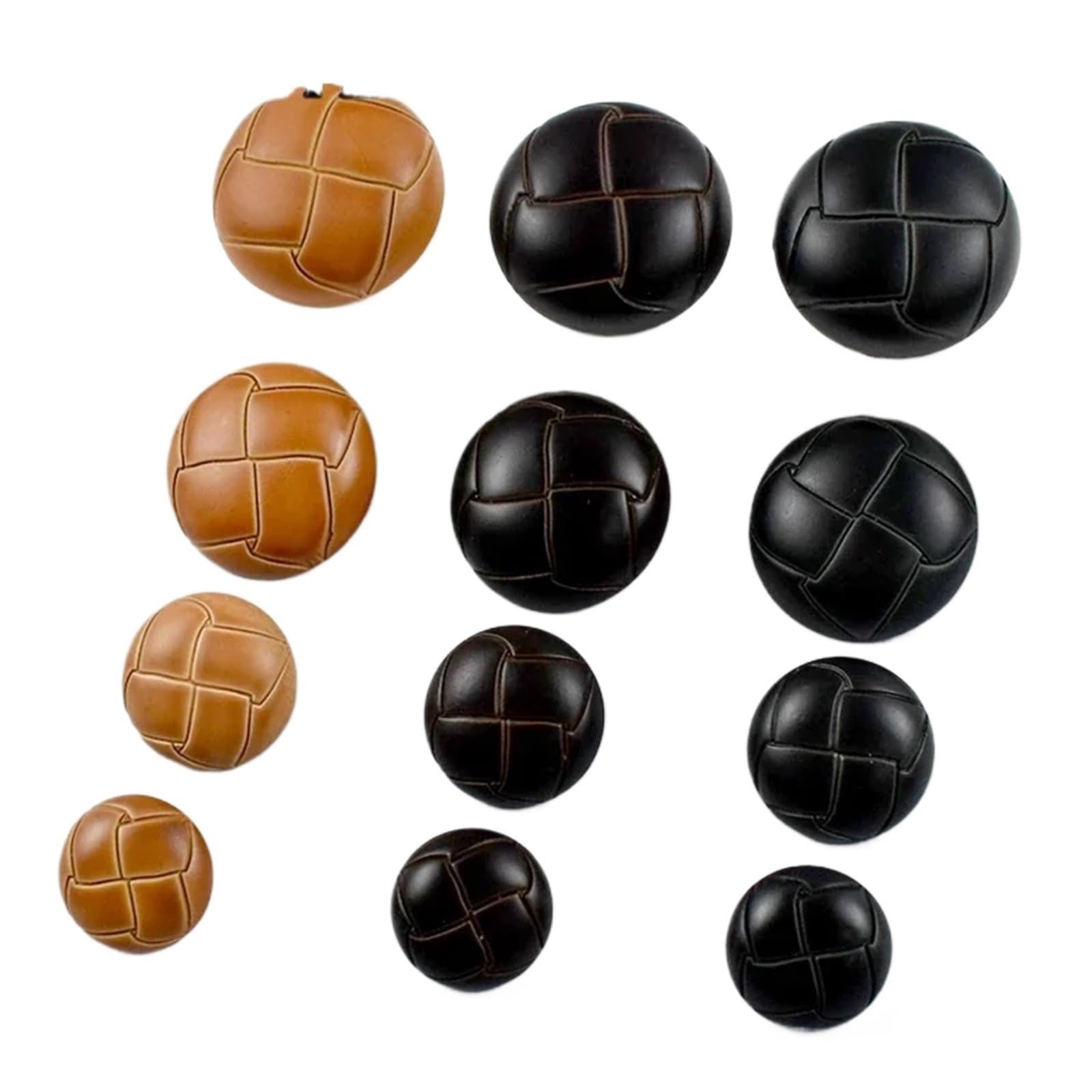 Boutons ronds en similicuir pour remplacer les attaches usées de vos manteaux d'hiver