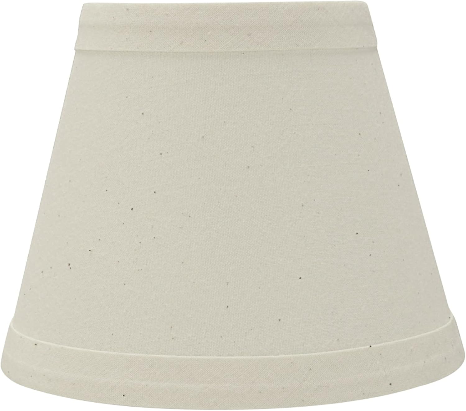 Aspen Creative 32067-5A, Hardback Empire Clip-On Chandelier Lamp Shade, Off-White, 3" Top x 5" Bottom x 4" Slant Height, Set of 5