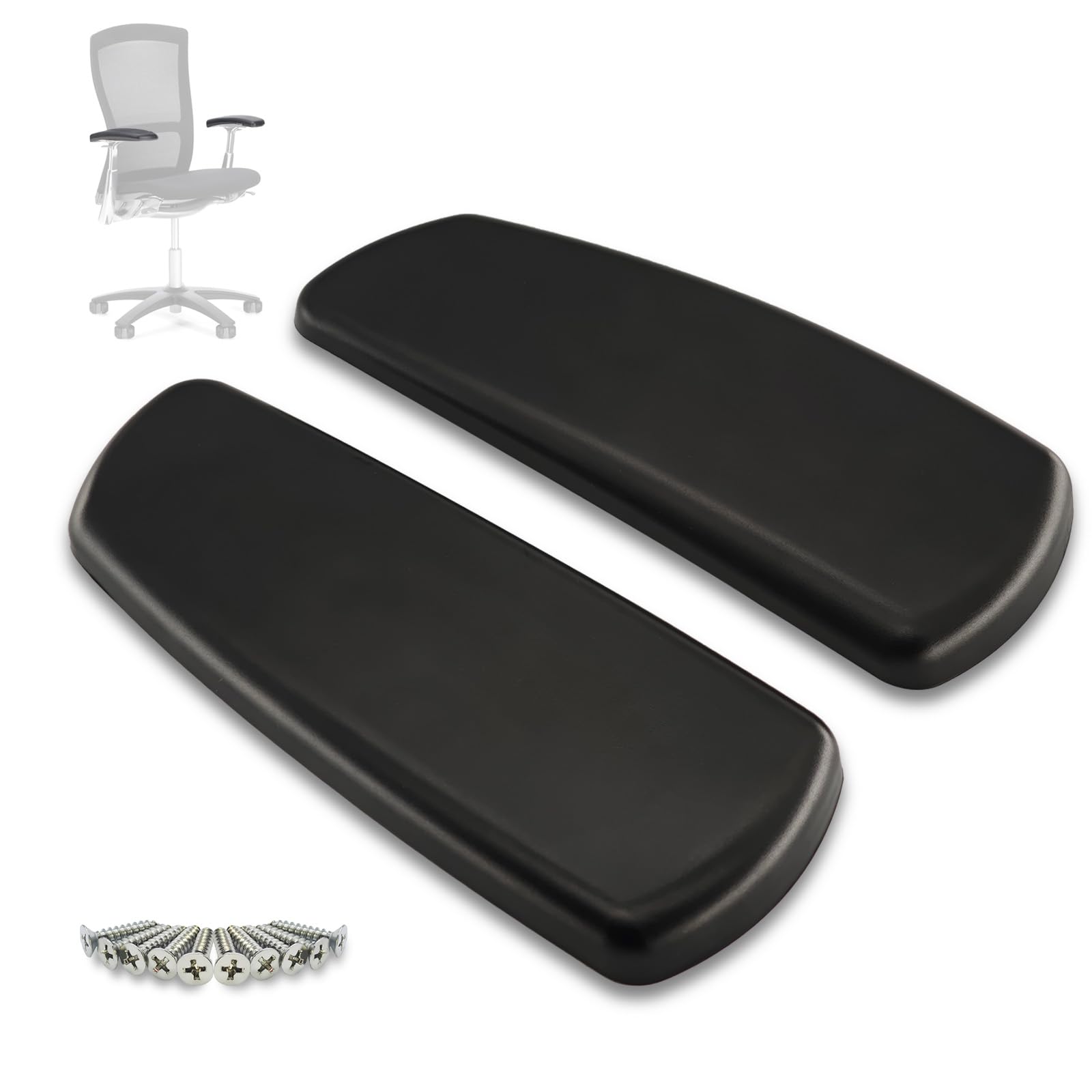 Braccioli ad alte prestazioni per sedie da ufficio Knoll Life – Braccioli di ricambio con viti per migliorare comfort e supporto per spazi di lavoro