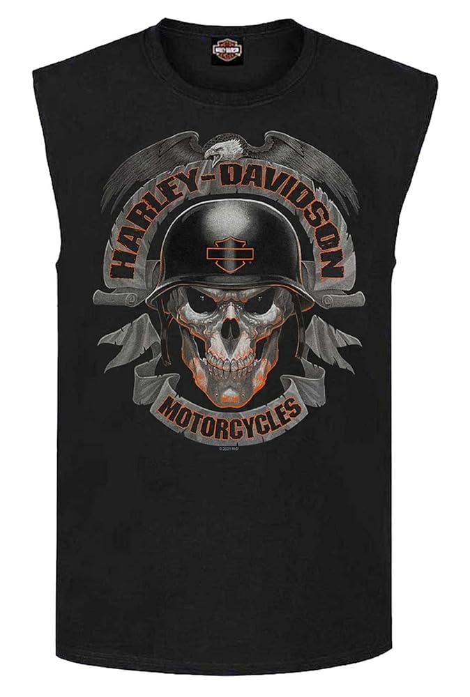 トップス 00s Harley-Davidson sleeveless 00's Harley Davidson sleeveless T-shirt Grey VG condition