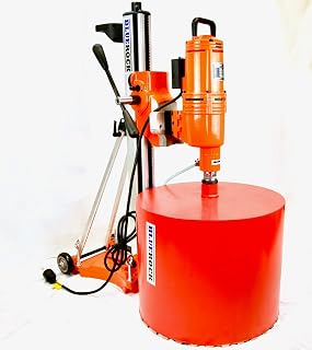 BLUEROCK 20Z1 220V 20" Heavy Duty Concrete Core Drill with Tilting Stand & Rolling Base - 3500W 3-Speed