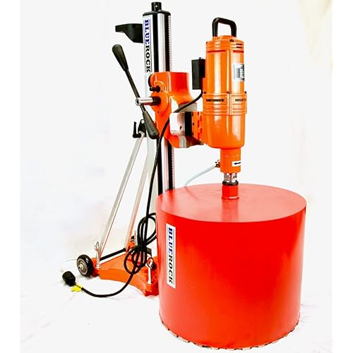 BLUEROCK 20Z1 T/S 220v Large Capacity Concrete Core Drill w/Tilting Stand & Rolling Base