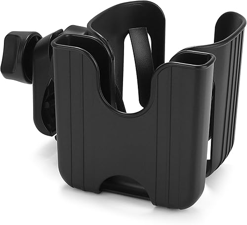 Miniatura 10 de Accmor - Portavasos para cochebicicleta con soporte para teléfono, soporte universal 2 en 1 para coche UPPAbaby, bicicleta, silla de ruedas,