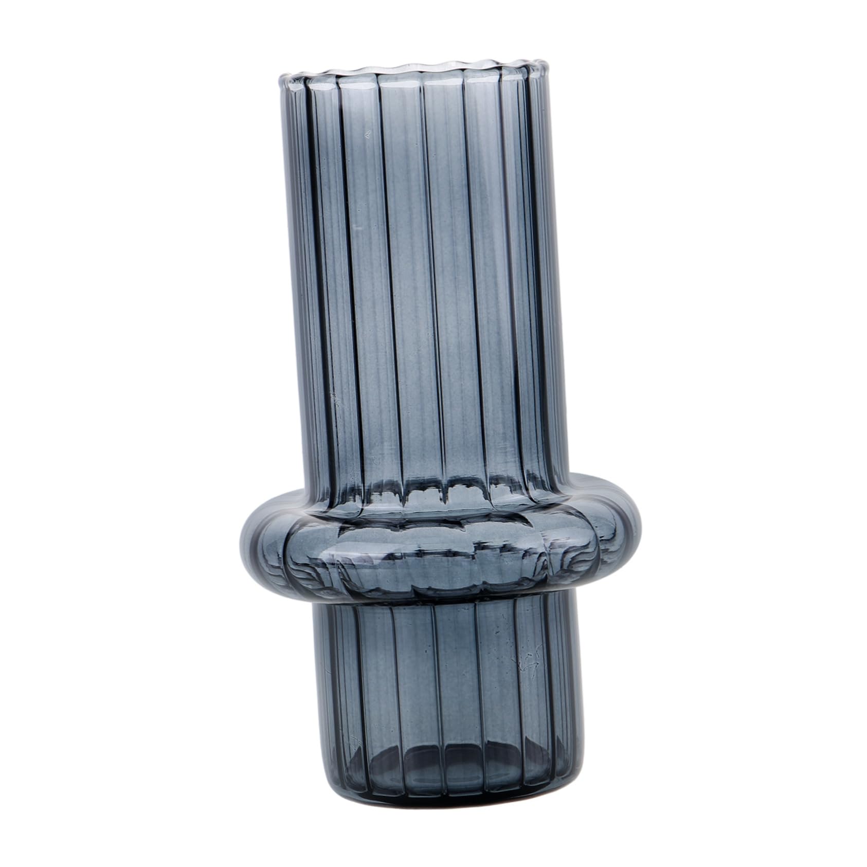 UKCOCO Jarrón De Bambú Estético para Flores Beige Planta Habitación Central Largo Florero En Forma Moderno Jarrón De Cristal Decorativo Florero De Vidrio Gris Vidrio De Alto Borosilicato