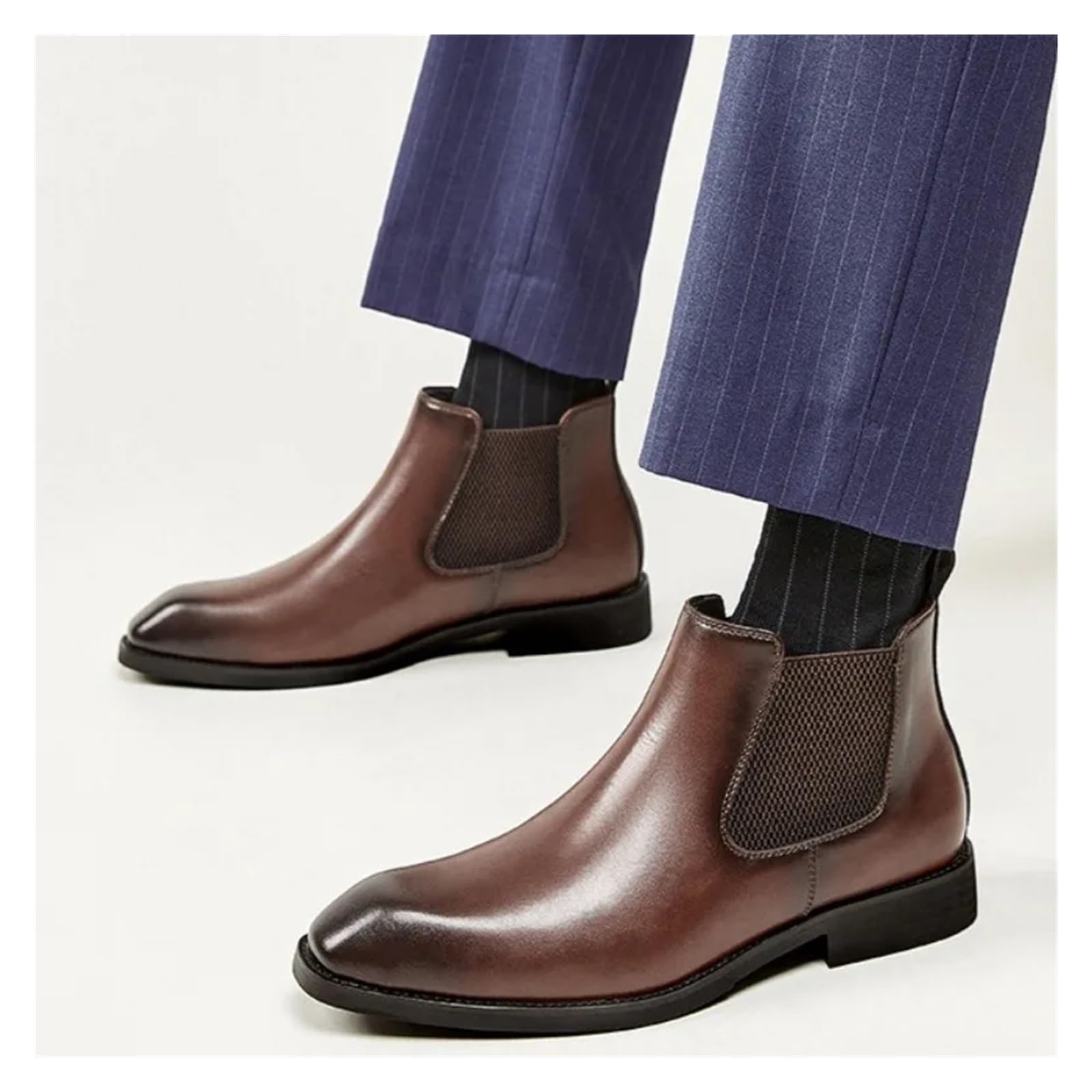 Chelsea Boot Uomo Stivaletti Chelsea Da Uomo In Vera Pelle Italiana, Stivali Casual Alti, Eleganti Lavoro For, Classici Alla Caviglia