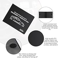 Vista 3 de Blilo Soporte para tarjeta de seguro de registro de automóvil, guantera de vehículo, organizador de tarjetas, tarjeta, licencia de conducir