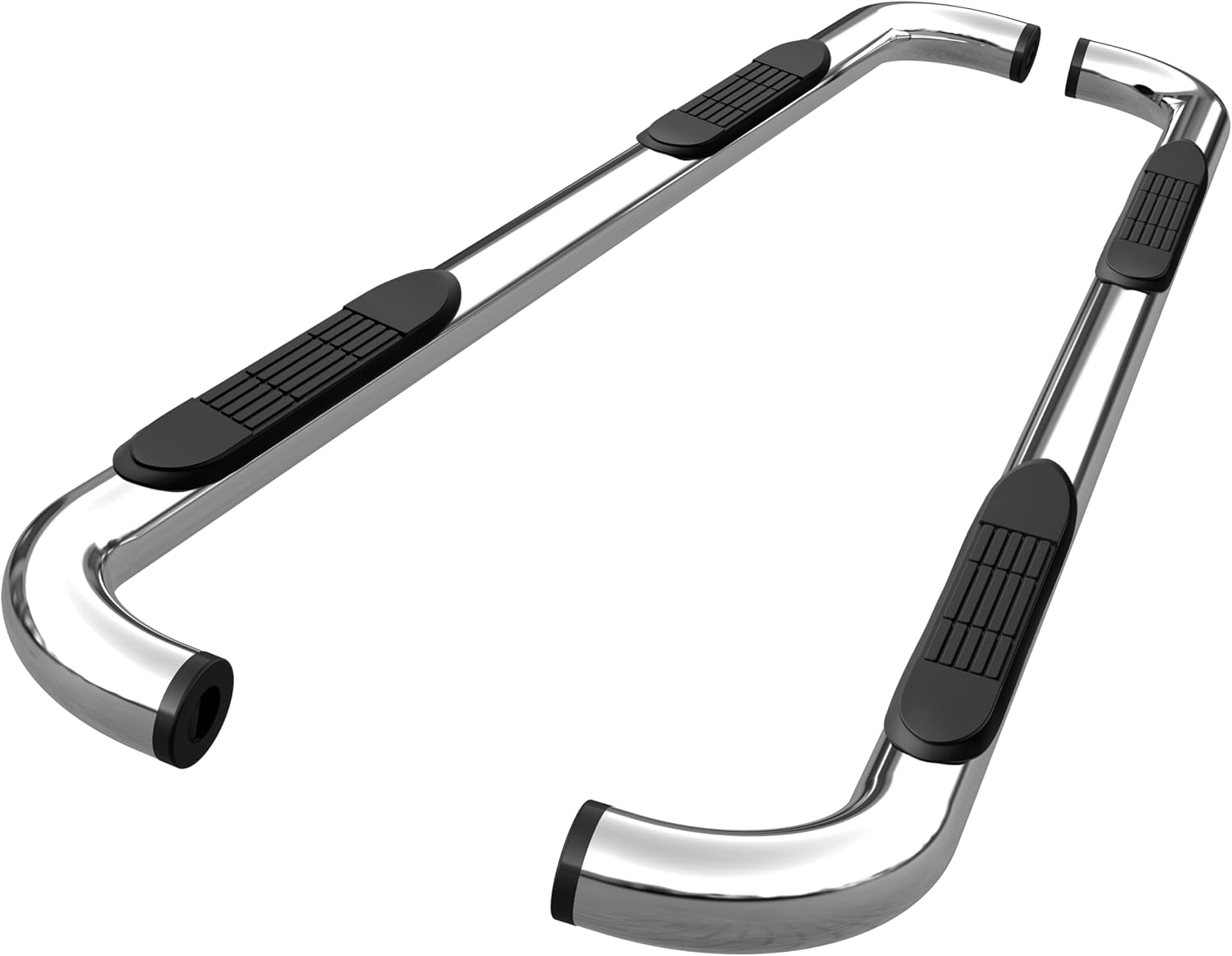 TAC Side Steps Fit 2009-2018 RAM 1500 Quad Cab | 2019-2024 RAM 1500 Classic Quad Cab Pickup Truck 3" Stainless Steel Side Bars Nerf Bars Step Rails Running Boards Off Road Accessories 2Pcs