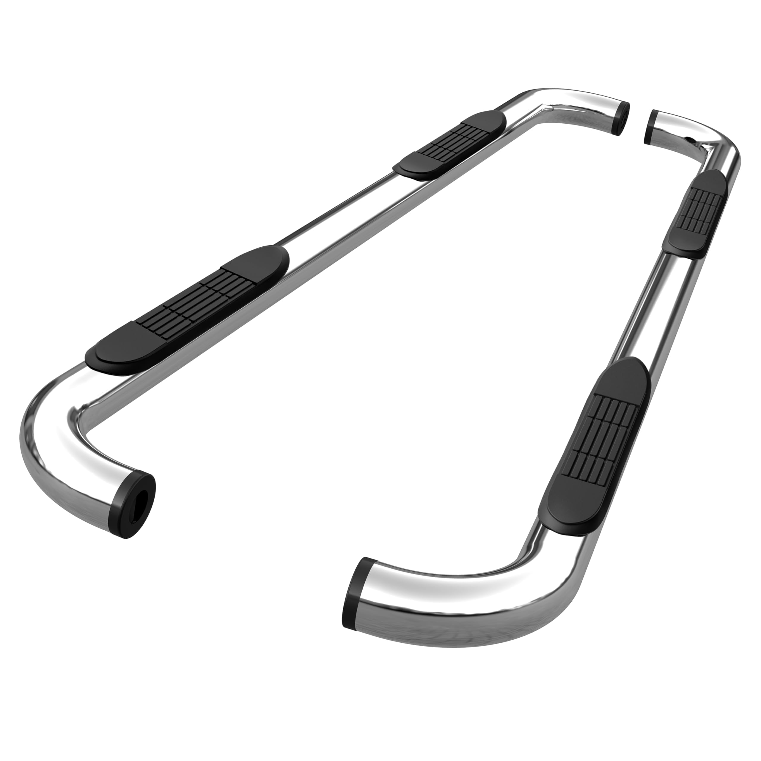 TAC Side Steps Fit 2009-2018 RAM 1500 Quad Cab | 2019-2024 RAM 1500 Classic Quad Cab Pickup Truck 3" Stainless Steel Side Bars Nerf Bars Step Rails Running Boards Off Road Accessories 2Pcs