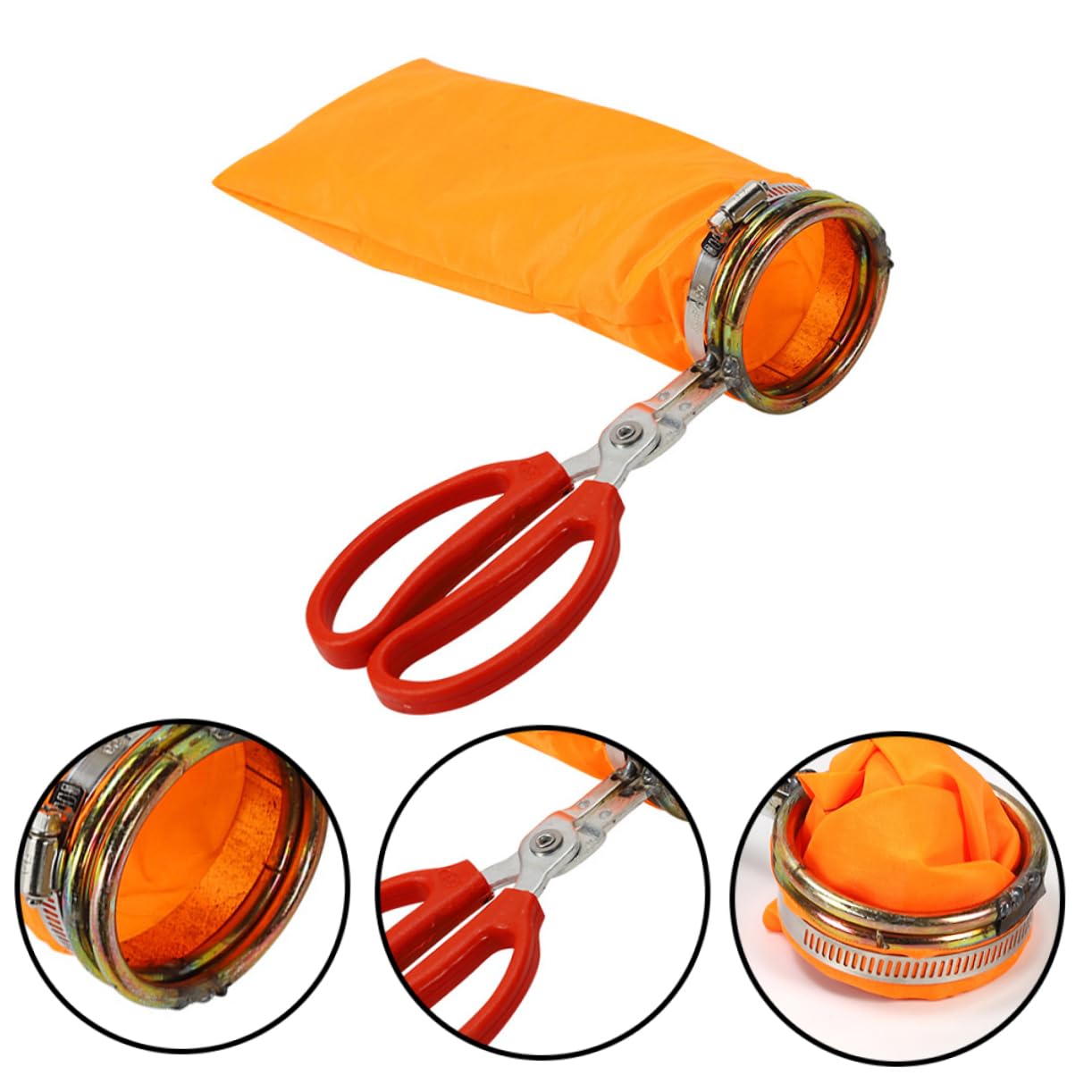BESPORTBLE 4 Pièces Outils de cueillette Fruit Ciseaux Panier cueilleur de longanes Support de cueilleurs de longanes détachable Haricots Rouges Fraise Goji Litchi et Longane