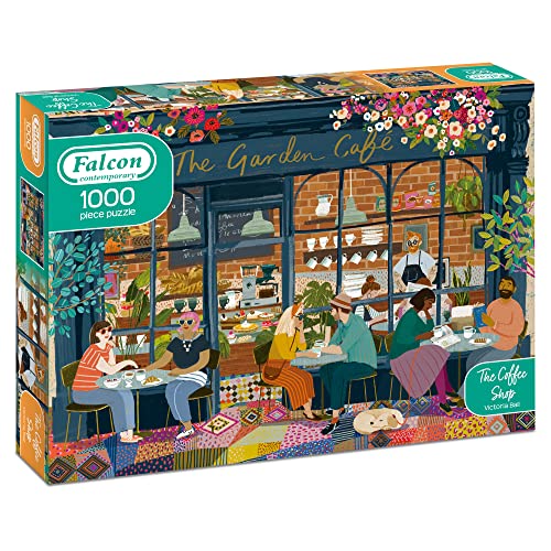 Jumbo, Falcon Contemporary - The Coffee Shop, Puzzles für Erwachsene, 1000 Teile