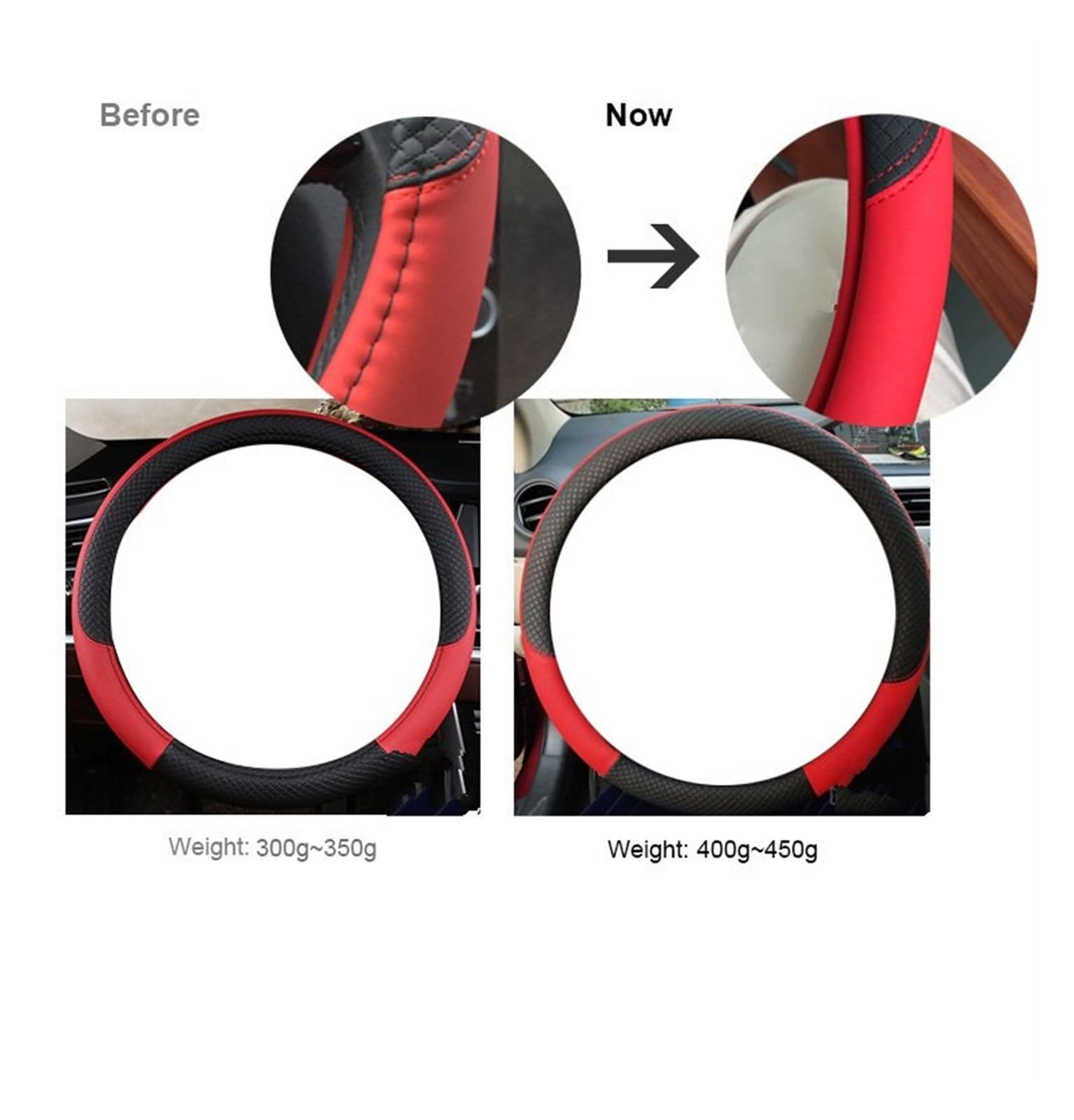 Autostuurhoes PU Lederen Antislip Auto Stuurhoes voor CX-3 CX-4 CX-5 CX