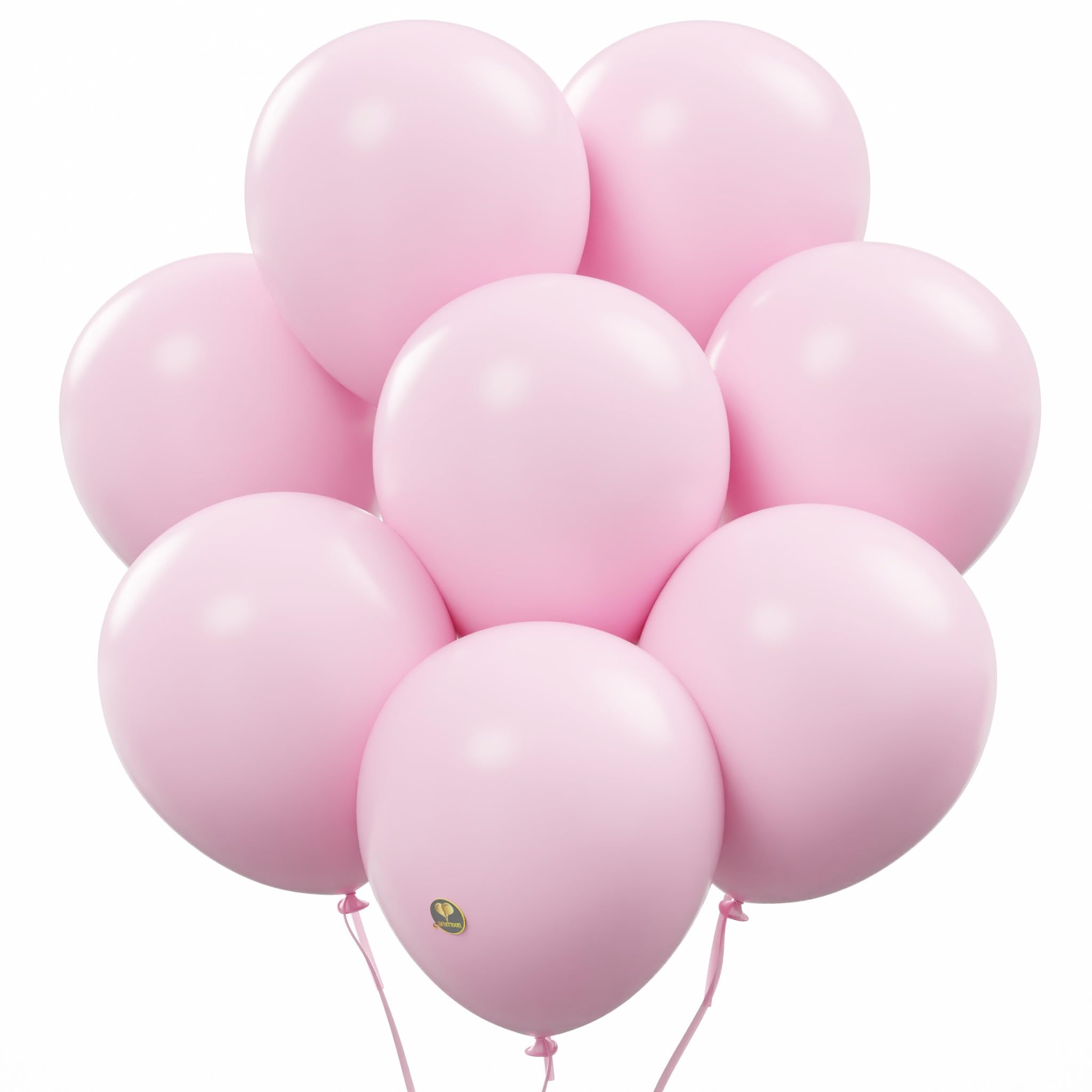 AFTERLOON® Biodegradable Balloons 24 pcs Pastel Pink 12 Inch, Natural Rubber Latex Plastic-Free Alternative Matte Color Durable Thickened Extra Strong Helium Float, ballon baloon Globos Decor De