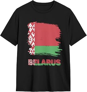 Men's Vintage Belarus Byelorussian Flag T Shirts