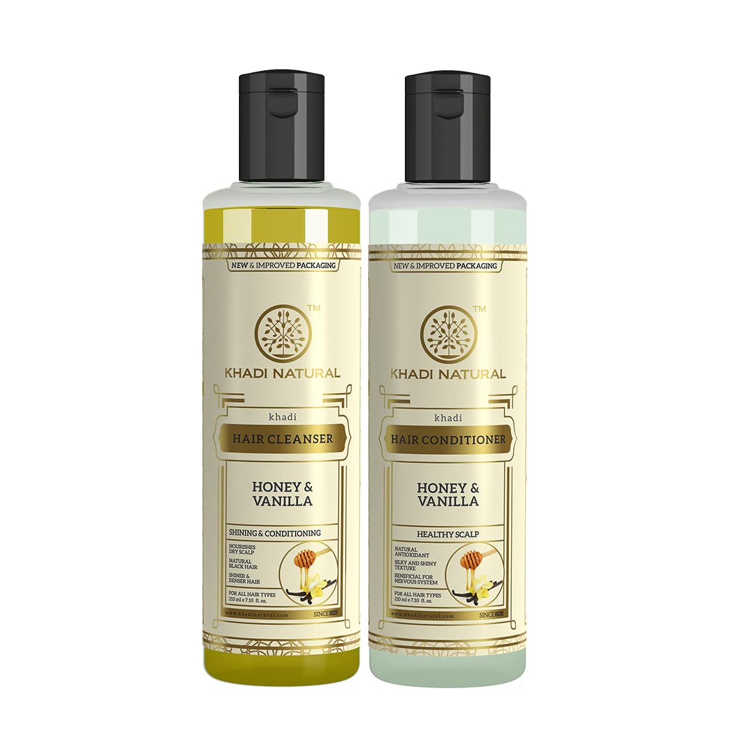 Honey & Vanilla Hair Cleanser and Hair Conditioner (Combo) (210ml Each)