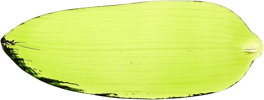 月型笹皿　ガラス皿　5脚 ガラスの笹の葉 小付 ｜ 四季折々のおしゃれな和食器通販サイト