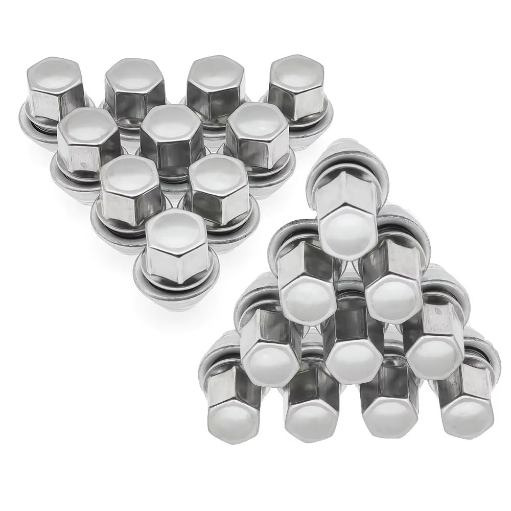 Tuercas de Rueda M12x1.5 para Eliminar Vibraciones en Ford Focus y Fiesta Pernos 19MM Kit 20uds 4
