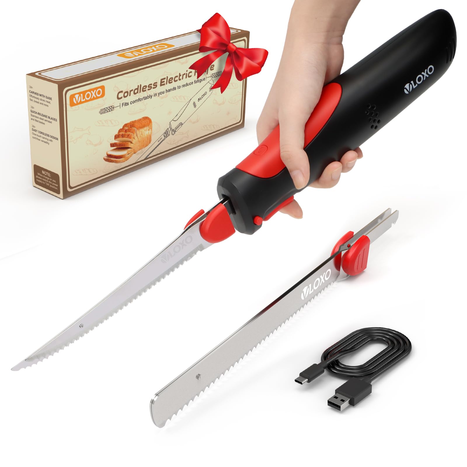 VLOXO Electric Knife for Meat Slicing