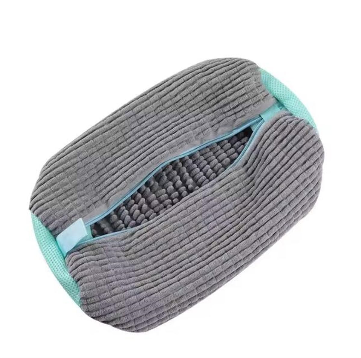 Honfitat Laundry Bag Shoe Washing Bag Padded Net Protector For Fluffy Fibers Polyester Machine Friendly Drying Wash Bags For Shoes (Grey)