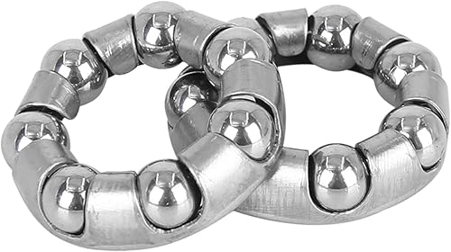 Miniatura 5 de X AUTOHAUX 4 unids 0.984 in x 7 jaulas de rodamientos de bolas rodamientos de manivela rueda trasera retenedor para bicicleta