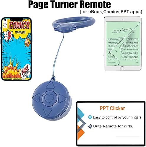 Miniatura 2 de Control remoto Bluetooth para Kindle para iPad también puede ser control remoto Tiktok control remoto de cámara control remoto de música y clic