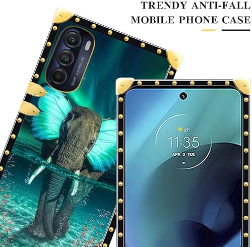 Miniatura 9 de DAIZAG Funda compatible con Moto G Stylus 2022, diseño de mariposa, girasol, retro, elegante, decoración dorada, suave, antiarañazos, para Motorola