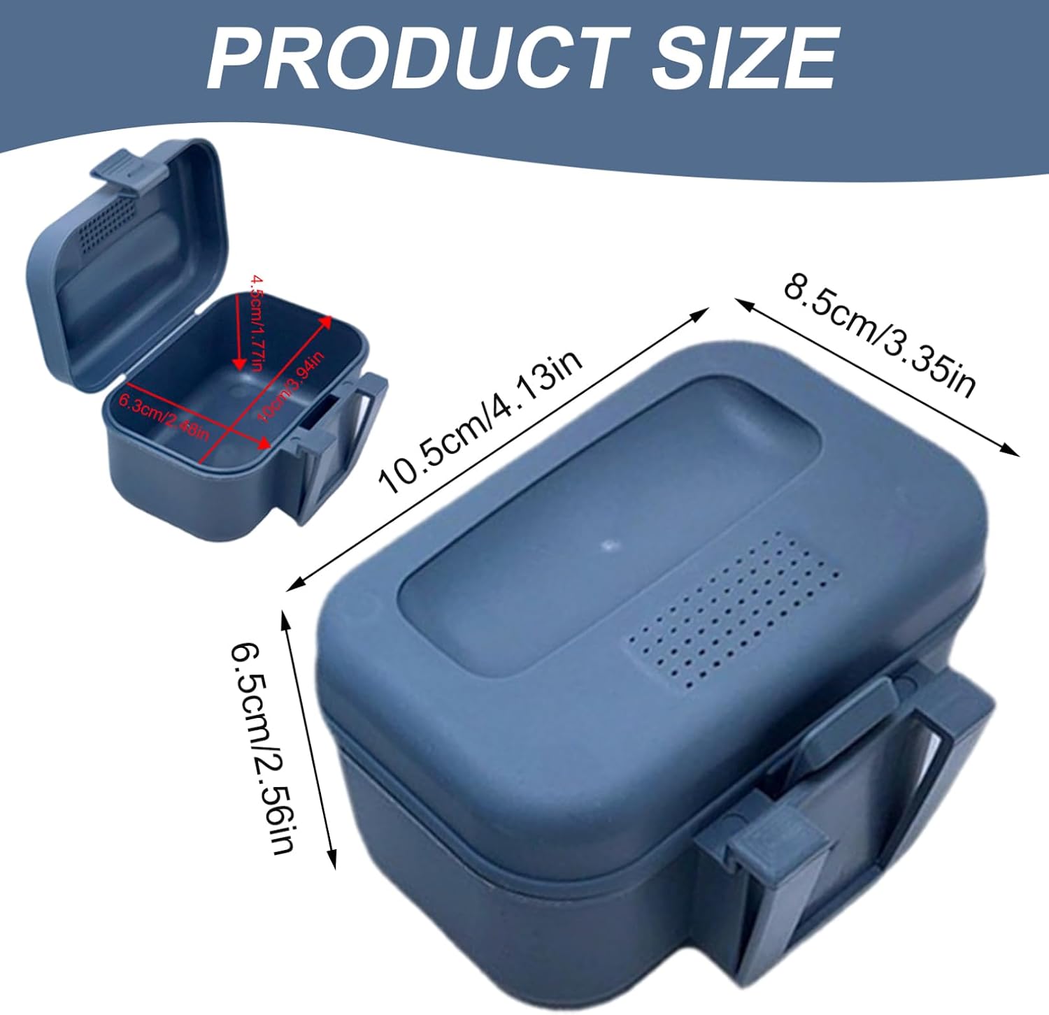 Worm Box, Plastic Fishing Live Bait Box, Breathable Holes Bait Bucket with Leakproof Lid, Clip on Worm Container for Belt. image 3