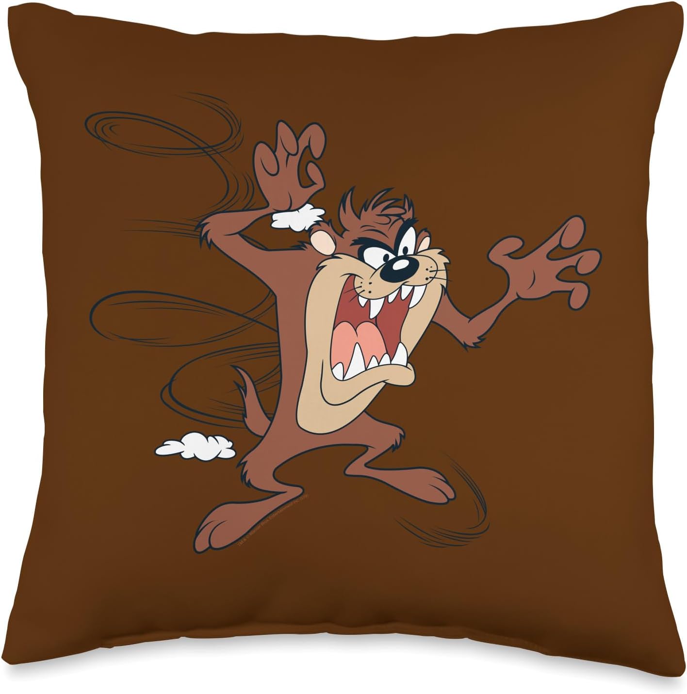Looney Tunes Tazmanian Devil Throw Pillow