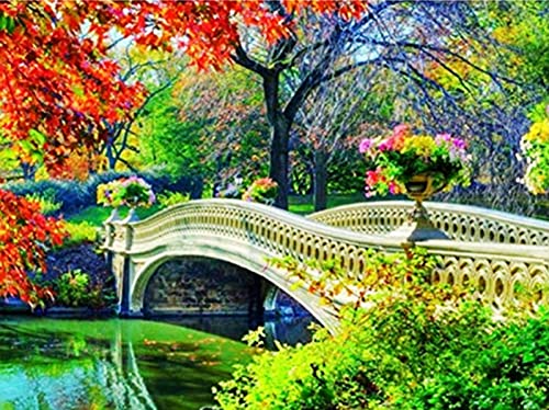 Peinture Diamant 5D Pont Arbre Strass Carré Rond Activité Créative