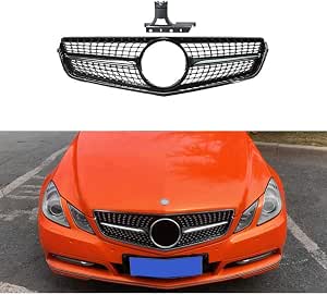 Becquets Avant Pare-Chocs Mercedes E-Class Coupe C207 2009-2012 – Spoiler Lèvre Avant Piano Black – Améliore Aéro & Look Sportif