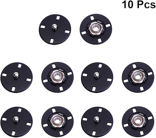 Miniatura 7 de SEWACC Kit de cuero de 20 piezas de botones de cuero a presión para remaches de cuero, cierre de monedero, botones de punto, botones de ropa,