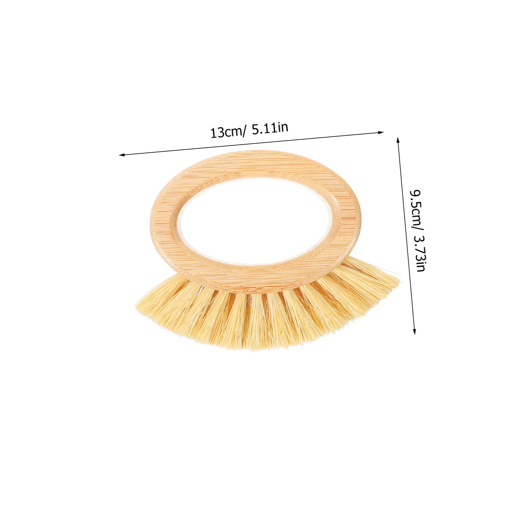 Ipetboom Bamboo Beard Brush for Men Barber Accessory Dense Bristles Hair Duster Brush for Neck