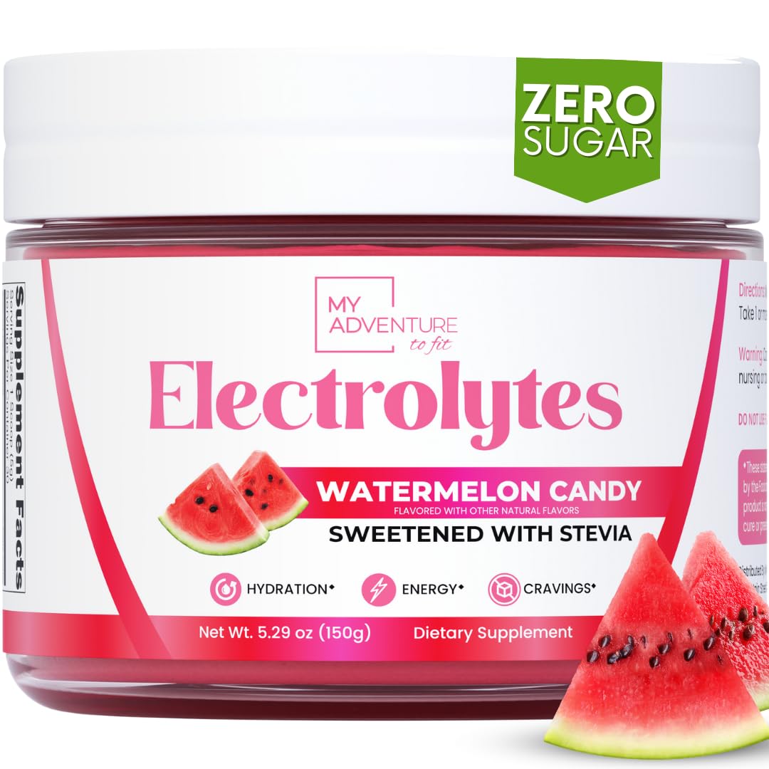 Zero Sugar – Watermelon Candy Electrolytes Powder – Refreshing Hydration – Caffeine Free Energy with All Natural Ingredients – Vegan, Keto and Paleo – Sugar Free Electrolytes Drink Mix – 30 Servings Zero Sugar – Watermelon Candy Electrolytes Powder – Refreshing Hydration – Caffeine Free Energy with All Natural Ingredients – Vegan, Keto and Paleo – Sugar Free Electrolytes Drink Mix – 30 Servings