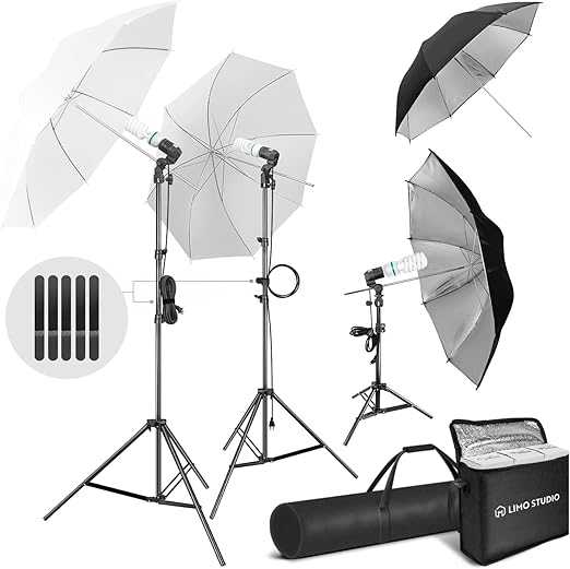 LimoStudio 700W Output Photography Umbrella Continuous