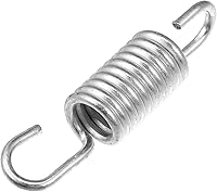 Vista 12 de X AUTOHAUX 2 unids 2.4 in de longitud plateado tono plateado acero motocicleta pedal de freno resorte de retorno para Suzuki