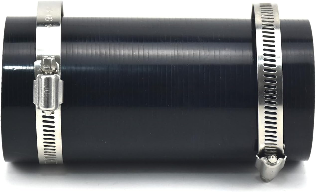 2.5" (63 mm) ID Silicone Hose Straight Pipe Coupler,Four Layers Reinforced,Automotive Silicone Hose for Intake Exhaust/Intercooler/Coolant Turbo Pipe (ID 2.5" (63 mm))