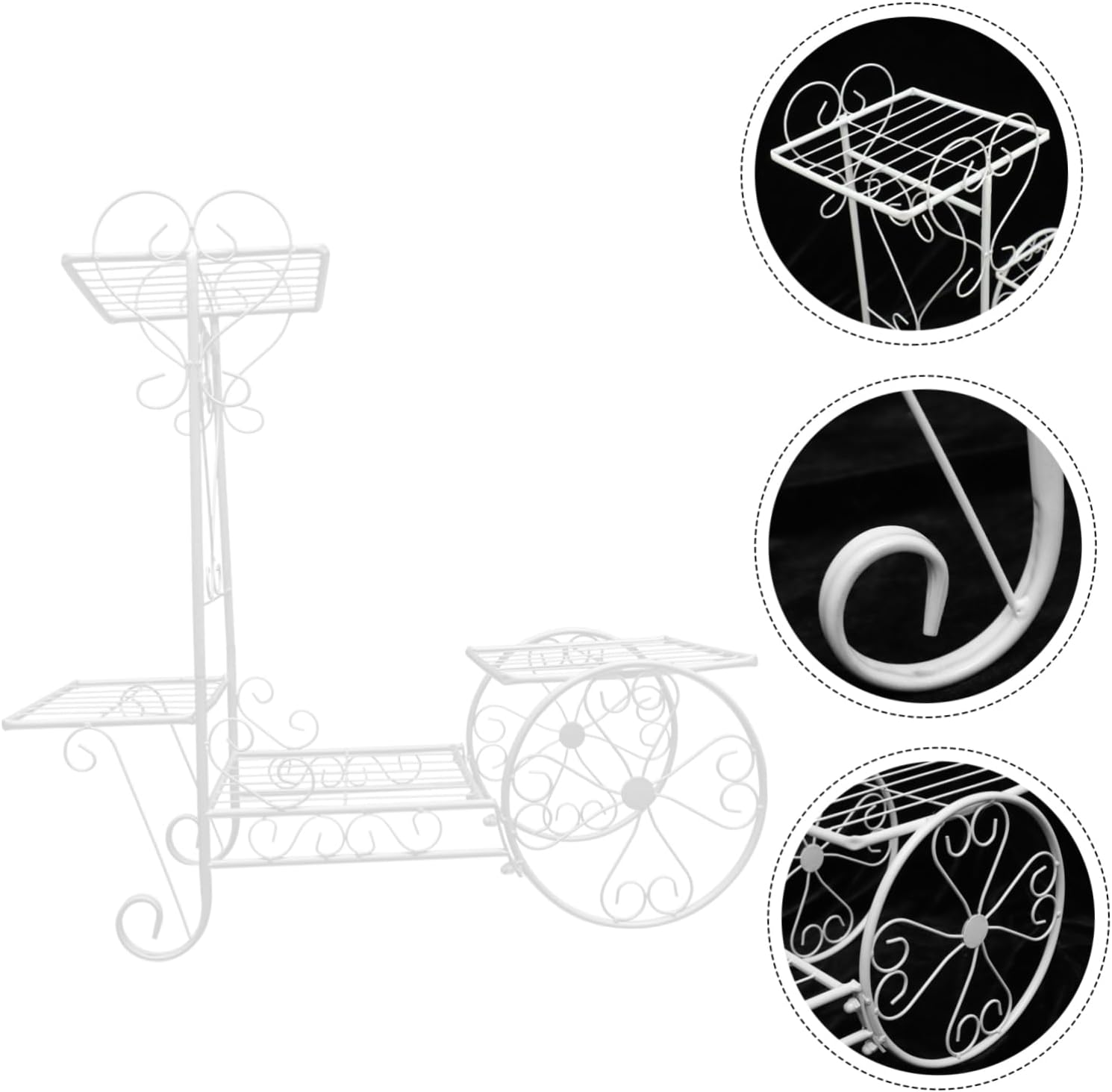 1Pc Decorative Flowerpot Rack Multi Plant Stand for Indoor Balcony Use Stylish Storage for Decor Housewarming