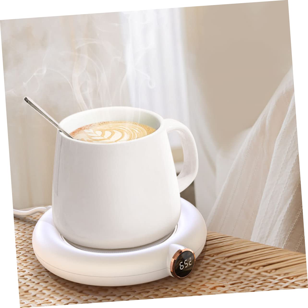 STOBAZA -Powered Coaster Warmer Cup Heating Pad for Coffee Tea Milk Warmer Heat Insulation Pad