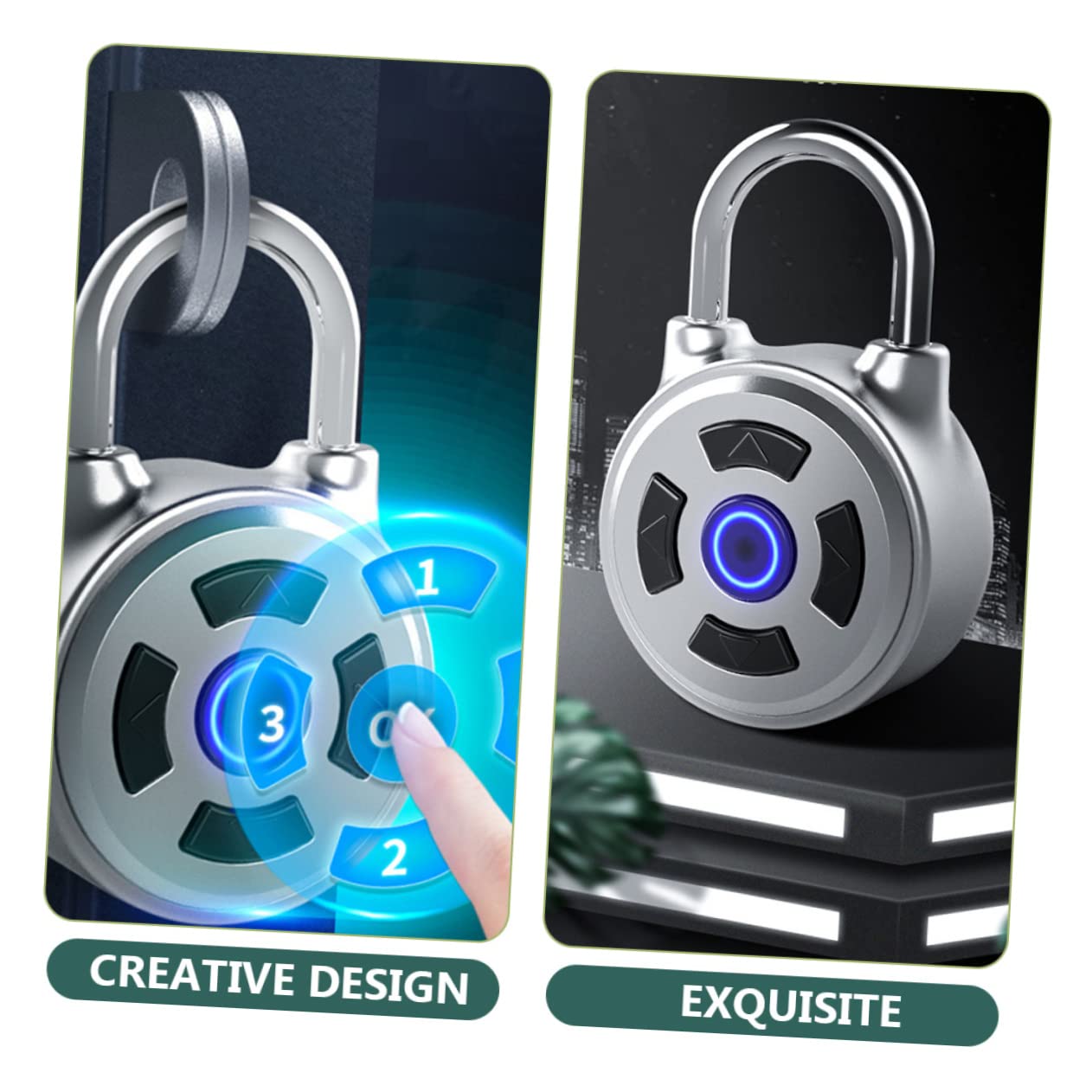jojofuny Smart Kabelloses Zahlencode Vorhängeschloss Ohne Schlüssel Robustes Zinklegierung Gehäuse Korrosionsbeständig Für Gym Spind Koffer Und Outdoor Nutzung App-gesteuert Und Langlebig
